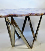 Load image into Gallery viewer, VERY RARE Siberian Amethyst Crystal Table [34&quot; x 24&quot; x 22/24&quot; tall]
