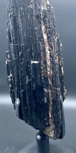 Load image into Gallery viewer, 77/lb Large Black Tourmaline Crystal Specimen #018 With white quartz, calcite and mica
