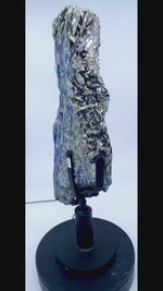 Load and play video in Gallery viewer, 49.6/lbs Blue Kyanite Crystal #041 with clear Quartz, Black Tourmaline and Mica

