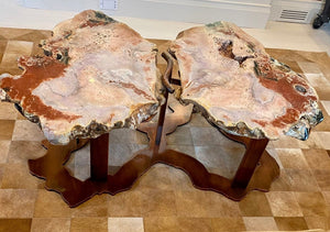 Pink Amethyst Geode Coffee Table "Ali Di Farfalla" {Contact For Pricing Please!}