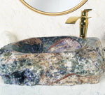 Load image into Gallery viewer, Amethyst Sink #56 Amethyst Sink #56 (24.5&quot; x 13.5&quot; x 6.5&quot; tall x 125/lbs )

