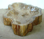 Load image into Gallery viewer, Extra Large Petrified Wood Double Sink #35D-EH Petrified Teak
