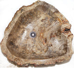 Load image into Gallery viewer, Petrified Wood Sink #168A-EH Petrified Teak
