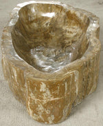 Load image into Gallery viewer, Petrified Wood Sink #4A-EH Petrified Teak
