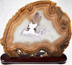 Giant Agate Slice #18A-EH (19 1/2" x 17" x 3/8" to 1/2 Thick)