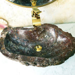 Load image into Gallery viewer, Blood Jasper Gem Stone Sink With Opal #1A-EH (25&quot; x 15 1/2&quot; x 6&quot; Tall)
