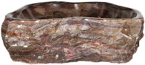 Natural Stone Sink from Fossil Agate #205-EH (24" x 18" x 7" Tall W/ 1 5/8" Drain) {Free Shipping}