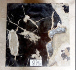 Load image into Gallery viewer, Petrified Wood Cube with Cracked Crystal Resin #875-EH
