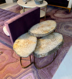 Load image into Gallery viewer, Three Tier Quartz Geode Coffee Table
