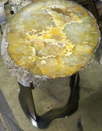 Load image into Gallery viewer, Giant Center Cut Citrine Geode slab table #284 (40&quot; x 25&quot; x 19&quot;)
