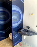 Load image into Gallery viewer, UNIQUE truly One-of-a-kind Sodalite Sink Vanity Top (40” x 22” x 6&quot; Tall x 185/lbs.)
