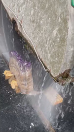 Load and play video in Gallery viewer, RARE Elestial Amethyst sinks Book-matched Set #001
