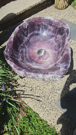 Load and play video in Gallery viewer, Siberian Amethyst Crystal Sink #016 (21.5” x 17.5” x 6” tall x 130/lbs )
