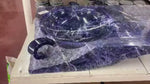 Load and play video in Gallery viewer, UNIQUE truly One-of-a-kind Sodalite Sink Vanity Top (40” x 22” x 6&quot; Tall x 185/lbs.)
