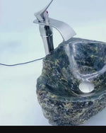 Load and play video in Gallery viewer, Golden  Labradorite Crystal Sink #61 measures 16&quot; x 14&quot; x 6&quot; tall x 86/lbs. .
