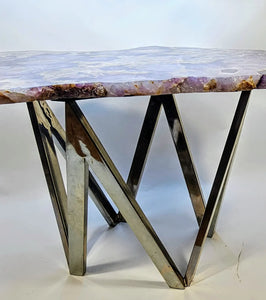 VERY RARE Siberian Amethyst Crystal Table [34" x 24" x 22/24" tall]