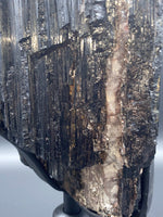 Load image into Gallery viewer, 77/lb Large Black Tourmaline Crystal Specimen #018 With white quartz, calcite and mica
