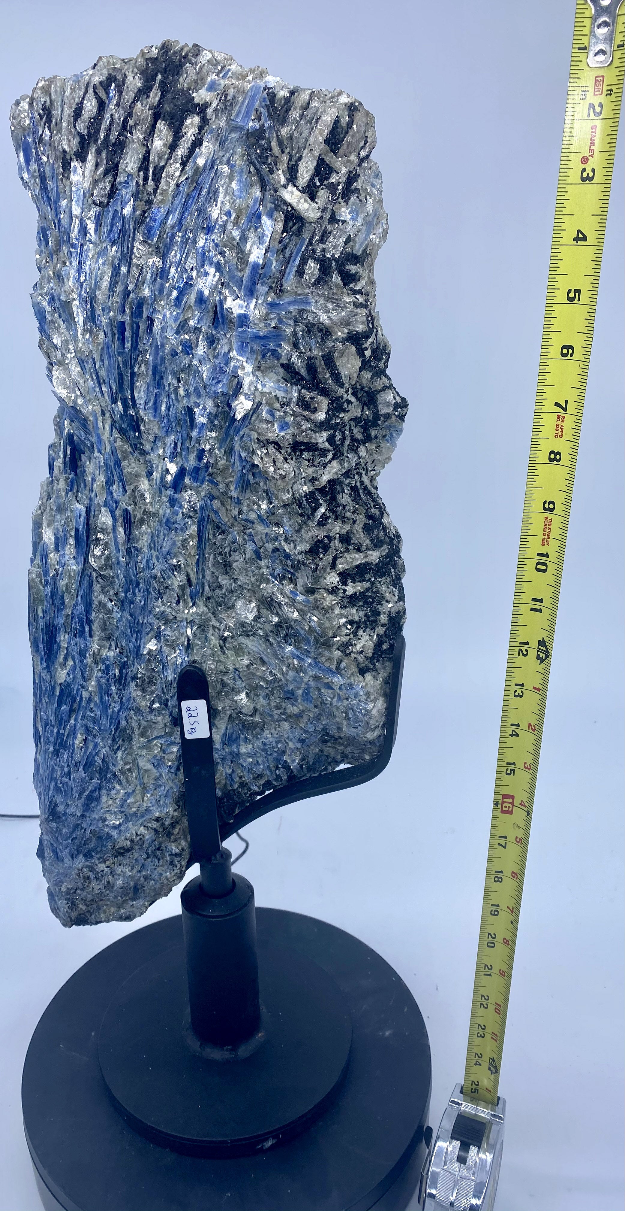49.6/lbs Blue Kyanite Crystal #041 with clear Quartz, Black Tourmaline and Mica