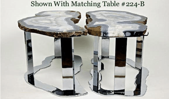 Large Agate Coffee Table #224B { 35 x 21 x 18 tall }