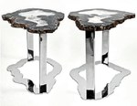 Load image into Gallery viewer, Matching Set Of Agate Side Tables #231/232
