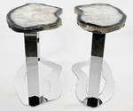 Load image into Gallery viewer, Matching Set Of Agate Side Tables #269/270
