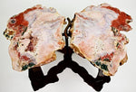 Load image into Gallery viewer, Pink Amethyst Geode Coffee Table &quot;Wings&quot;
