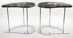 Load image into Gallery viewer, RARE Agate Side Tables Set With Large Crystal Eyes #237/238
