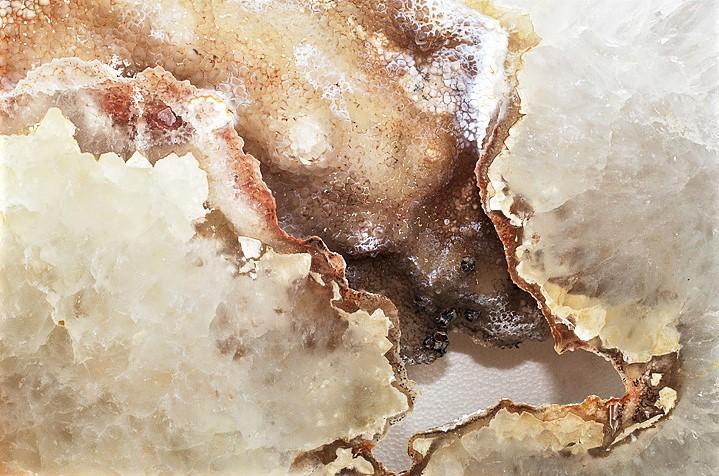Geode Center Cut Center Cut Giant Geode Slab #134 With Botryoidal Chalcedony Inclusion ...
