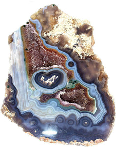 Split Agate Geode Set #024