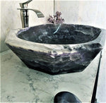 Load image into Gallery viewer, Amethyst Purple Onyx Sink Octagonal #010 (25” x 18” x 6” tall x 140/lbs )
