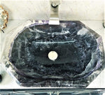 Load image into Gallery viewer, Amethyst Purple Onyx Sink Octagonal #010 (25” x 18” x 6” tall x 140/lbs )
