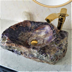 Load image into Gallery viewer, Amethyst Sink #56 Amethyst Sink #56 (24.5&quot; x 13.5&quot; x 6.5&quot; tall x 125/lbs )
