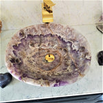 Load image into Gallery viewer, Amethyst Sink #26 (19 1/2&quot; x 17 1/2&quot; x 6&quot; tall x 61/lbs )
