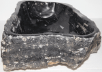 Load image into Gallery viewer, Black Fossil Marble Sink #153-EH
