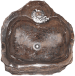 Load image into Gallery viewer, Grande Fossil Marble Sink #182-EH
