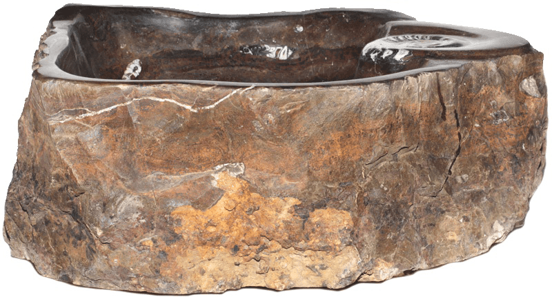 Grande Fossil Marble Sink #182-EH (23" x 22" x 7" Tall  W/ 1 5/8" Drain) {Free Shipping}
