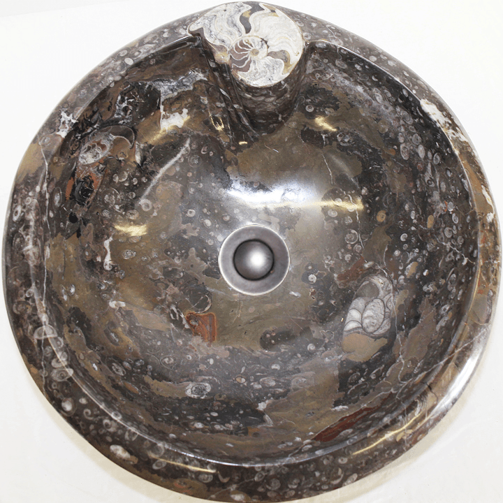 Grey And Red Grande Fossil Sink #6L-EH