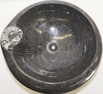 Load image into Gallery viewer, Grey Grande Fossil Sink #6K-EH (18&quot; diameter X 6&quot; tall W/ 1 3/4&quot; Drain Hole) {Free Shipping}
