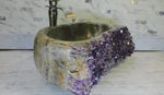 Load and play video in Gallery viewer, RARE Elestial Amethyst Geode Sink #010 [25&quot; x 15&quot; x 6&quot; tall]
