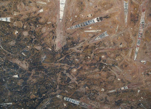Rectangle Fossil Marble Table #2