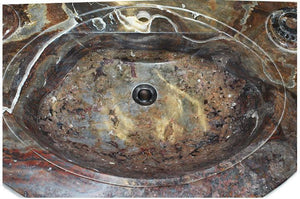 RARE Fossil Agate Vanity Sink #4J
