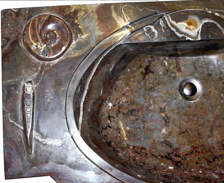 RARE Fossil Agate Vanity Sink #4J