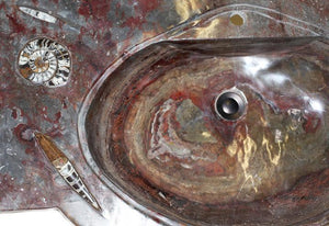 RARE Fossil Agate Vanity Sink #4L