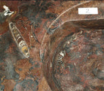 Load image into Gallery viewer, Red Fossil Marble Sink #2E-EH

