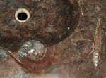 Load image into Gallery viewer, Red Fossil Marble Sink #2E-EH
