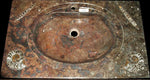Load image into Gallery viewer, Red Fossil Marble Sink Vanity #13B
