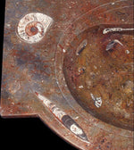 Load image into Gallery viewer, RED Fossil Marble Vanity Sink #4F-EH
