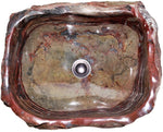 Load image into Gallery viewer, Fossil Agate Sink #137-EH (19&quot; x 19&quot; x 7&quot; Tall )
