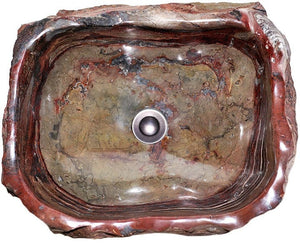 Fossil Agate Sink #137-EH (19" x 19" x 7" Tall )