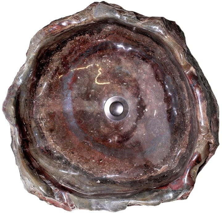 Fossil Agate Sink #142-EH (19" x 18" x 8" Tall) DEEP